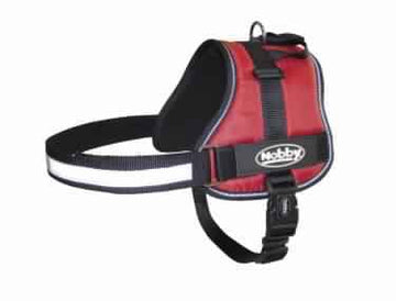 80583-01 NOBBY Harness "SEGURO" red waist: 72-90 cm; W: 40 mm - - PetsOffice
