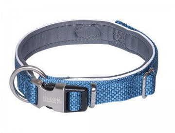 80631-06 NOBBY Collar "Classic Preno Royal" blue L: 45-55 cm; W: 25/35 mm - - PetsOffice