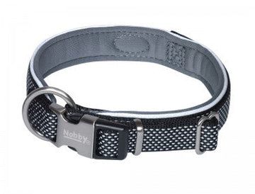 80632-05 NOBBY Collar "Classic Preno Royal" black L: 54-65 cm; W: 25/35 mm - - PetsOffice