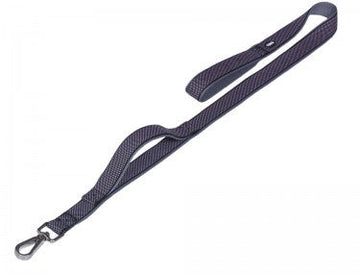 80635-05 NOBBY Leash with traffic Loop "Classic Preno Royal" black L: 120 cm; W: 25/35 mm - - PetsOffice