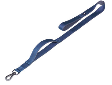 80635-06 NOBBY Leash with traffic Loop "Classic Preno Royal" blue L: 120 cm; W: 25/35 mm - - PetsOffice