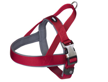 80640-01 NOBBY Norwegian Harness "Classic Preno Royal" red L: 50-64 cm + 42 cm; W: 25/35 mm - - PetsOffice