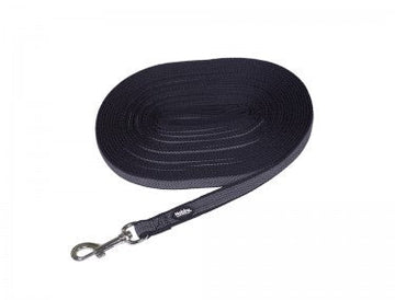 80645-05 NOBBY Tracking leash "Anti-Slip" black L: 10 m; W: 17 mm - - PetsOffice