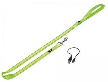 80757-24 NOBBY Leash "FLASH MESH" neon yellow M-L: L: 120 cm; w: 25 mm - - PetsOffice