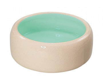 82418 NOBBY Ceramic feeding trough "Pila" mint Ø 18 cm x 6,5cm, 1,00 l