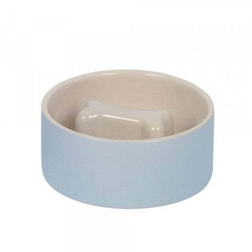 Paw & Joy Biggest Pet Supplies brand in Egypt | 82439 NOBBY Anti-gulping bowl Bone grey/cream Ø 15 x 6cm, 0,5 l
