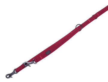 88745-01 NOBBY F�hrleine "Linen Deluxe" red l: 200 cm, w: 25 mm