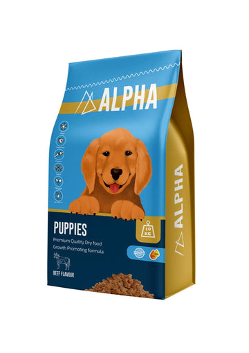 Alpha Beef Puppy Dry Food 10kg - - PetsOffice