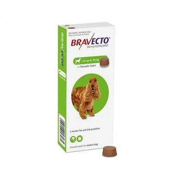 Bravecto for Ticks And Fleas 500mg 10kg-20kg (1 Chew) - - PetsOffice