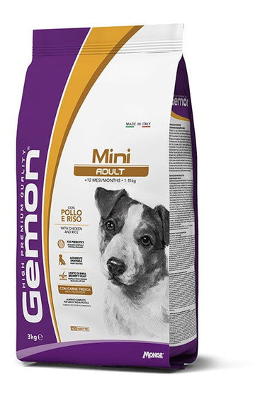 Gemon High Premium Mini Adult Dog Dry Food 3kg - - PetsOffice