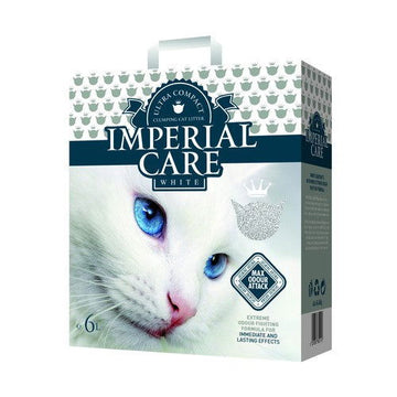 IMPERIAL CARE WHITE premium clumping cat litter MAX ODOUR ATTACK JASMINE AROMA 6L - - PetsOffice