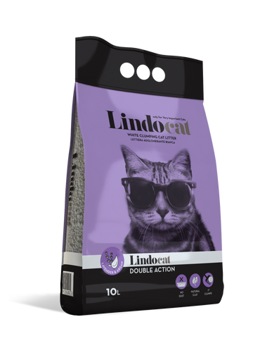 LINDOCAT Double Action Clumping Cat Litter 10L
