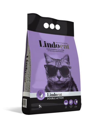 LINDOCAT Double Action Clumping Cat Litter 5L