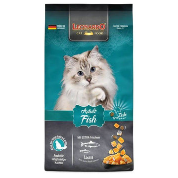 Paw & Joy Biggest Pet Supplies brand in Egypt | Leonardo Cat Dry Food Fish 15kg