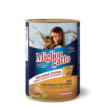 Miglior Cat Wet Food Pate Chicken&Turkey 400g - - PetsOffice