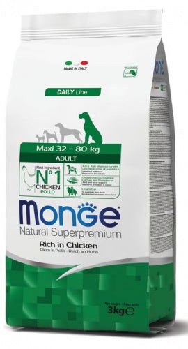 Monge Super Premium Adult Dog Dry Food 3kg - - PetsOffice