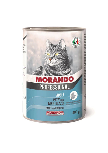 Morando Cat Wet Food Pate Codfish 400g - - PetsOffice