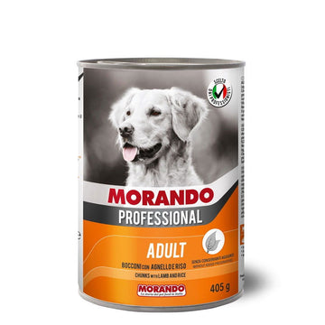 Morando Dog Wet Food Chunks Lamb&Rice 405g - - PetsOffice