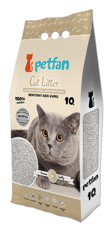 PETFAN Clumping Cat Litter Natural 10L - - PetsOffice