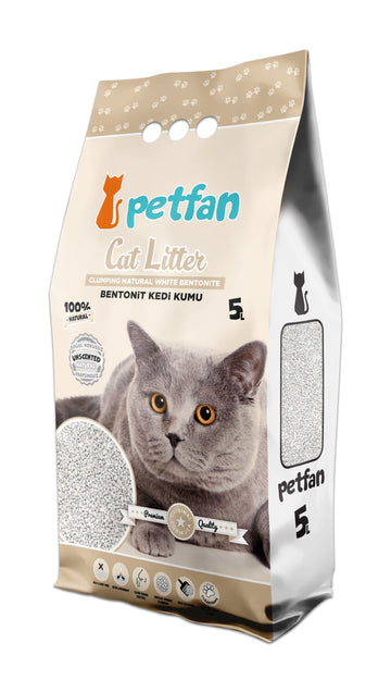 PETFAN Clumping Cat Litter Natural 5L - - PetsOffice