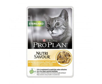 Pro Plan Sterilised Nutri Savour With Chicken Pouch In Gravy 85g - - PetsOffice