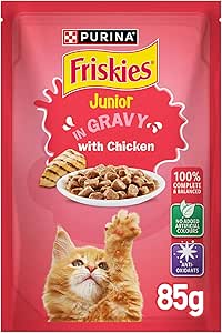 Purina Friskies Chicken Chunks Gravy Junior Cat Wet Food Pouch 85g