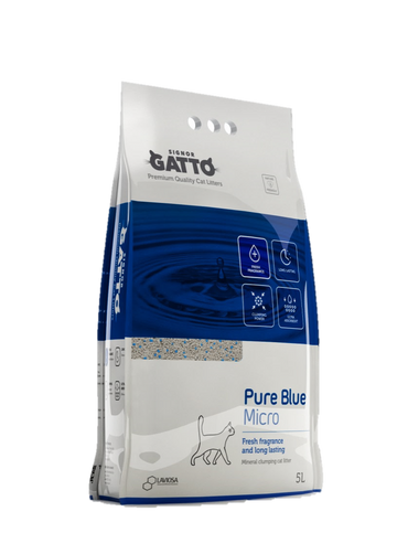 SIGNOR GATTO Pure Blue Micro Clumping Cat Litter 5L