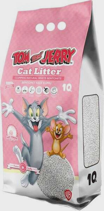 TOM&JERRY Clumping Cat Litter Baby Powder 10L - - PetsOffice