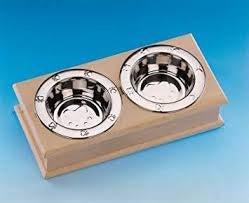 72829 NOBBY Beech foodbar incl. 2 bowls 2 x ?18,5 cm 0,80 ltr. - Paw & Joy