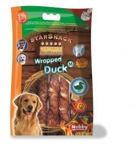 70073 NOBBY STARSNACK Wrapped Duck(M) 140g - Paw & Joy