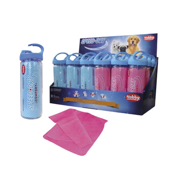 79088 NOBBY Towel "SPEED DRY COMFORT" lightblue; pink 66 x 43cm