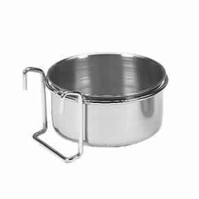 Paw & Joy Biggest Pet Supplies brand in Egypt | 38012 NOBBY Stainless steel bowl with clamp 0.60l / 12.5cm