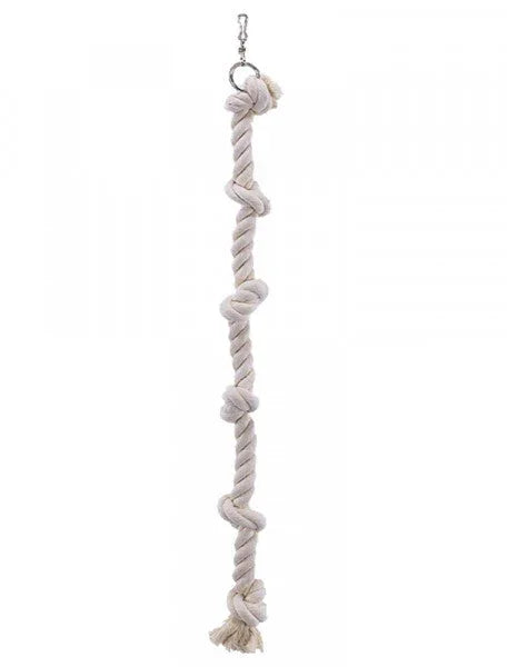 31306 NOBBY Climbing rope cotton l: 100 cm; ? 25 mm; 6 knots - Paw & Joy
