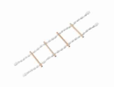 Paw & Joy Biggest Pet Supplies brand in Egypt | 31356 NOBBY Cage Toy, Ladder with screw fixation white 65 x 16 cm; 4 steps