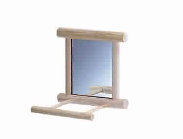Paw & Joy Biggest Pet Supplies brand in Egypt | 31517 NOBBY Mirror with landing place 10 x 10 cm