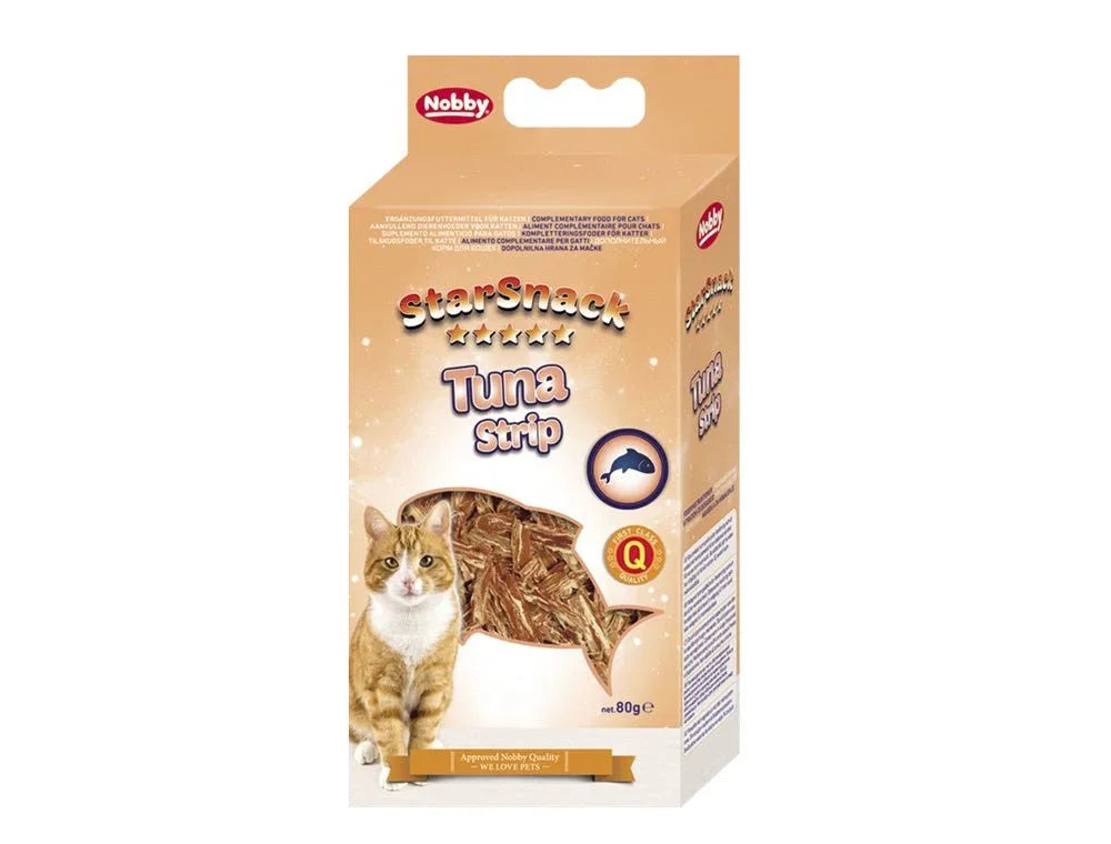 50670 NOBBY STARSNACK Tuna Strip 80g - Paw & Joy