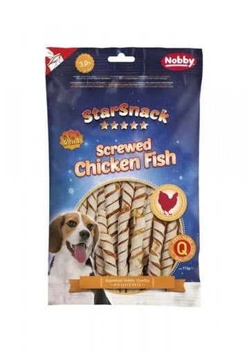 50406 NOBBY StarSnack Screwed Chicken Fish 113 g - Paw & Joy