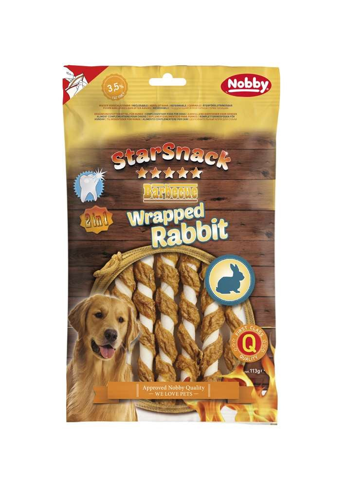 50416 NOBBY StarSnack Barbecue Wrapped Rabbit  113g