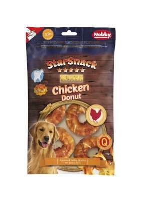 Paw & Joy Biggest Pet Supplies brand in Egypt | 50452 NOBBY StarSnack Barbecue Chicken Donut 5,0 cm, 5 Pcs, 110 g