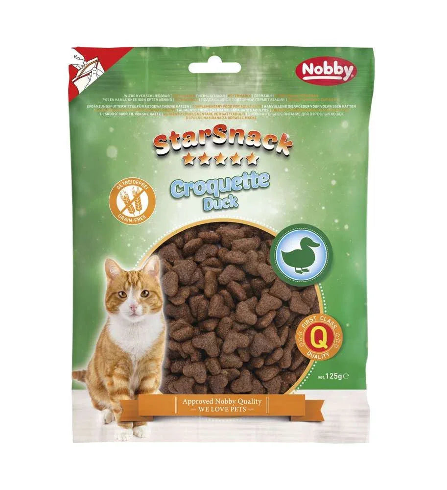 50676 NOBBY StarSnack Croquette Duck 125g - Paw & Joy