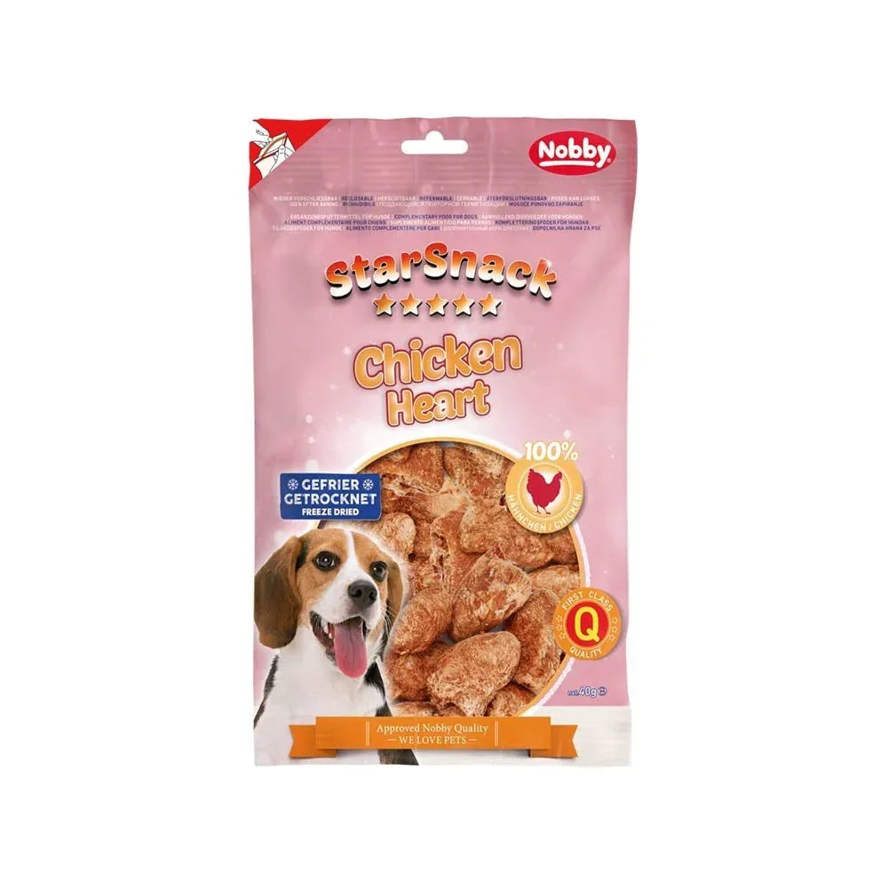 50793 NOBBY StarSnack FD Chicken Heart app. 40g - Paw & Joy