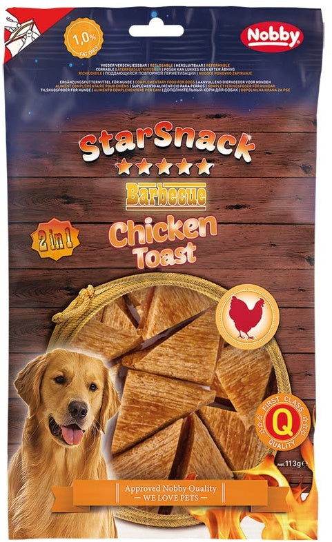 Paw & Joy Biggest Pet Supplies brand in Egypt | 50797 NOBBY StarSnack Barbecue Chicken Toast app. 113 g