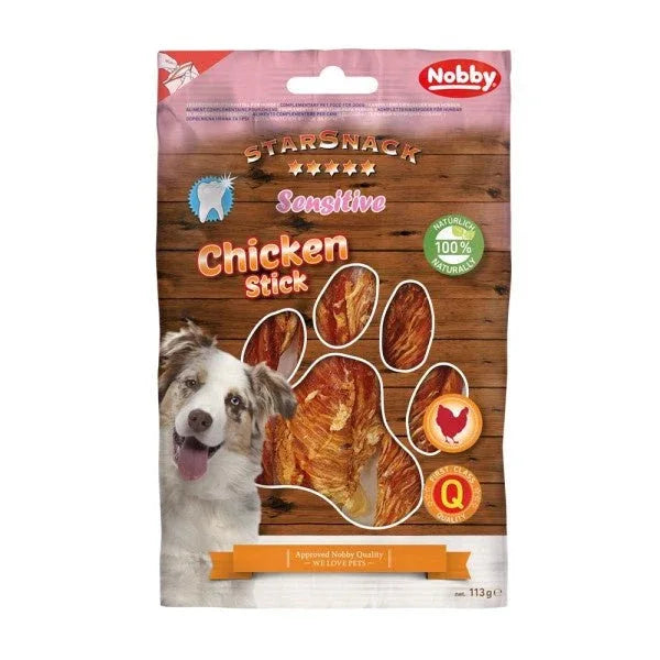 50856 NOBBY StarSnack Barbecue SENSITIVE Chicken Stick 118g - Paw & Joy