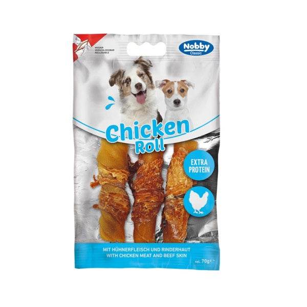 Paw & Joy Biggest Pet Supplies brand in Egypt | 50877 NOBBY StarSnack CLASSIC Barbecue Chicken Roll 70g