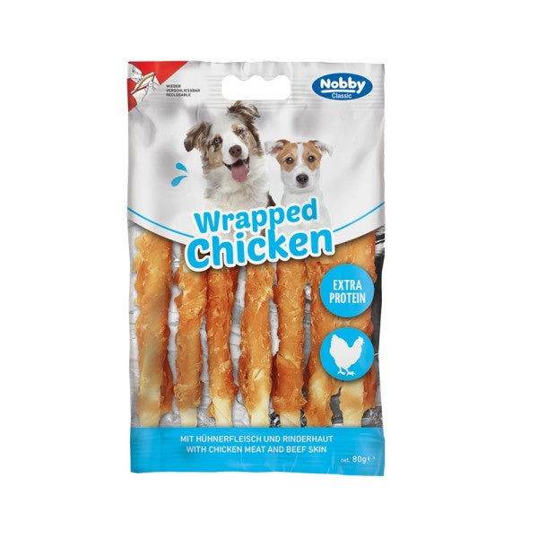 Paw & Joy Biggest Pet Supplies brand in Egypt | 50881 NOBBY Wrapped Chicken 7pcs