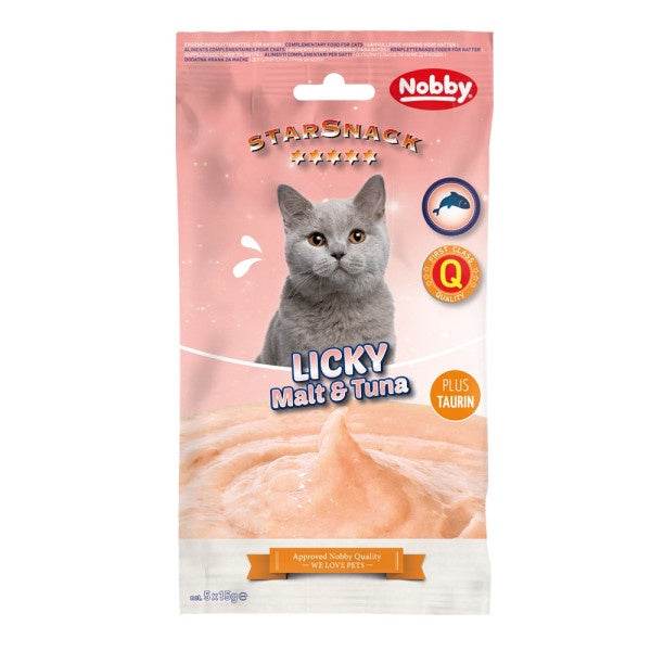 Paw & Joy Biggest Pet Supplies brand in Egypt | 50883 NOBBY Licky Cat Malt&Tuna (5 Sachets x 15g)