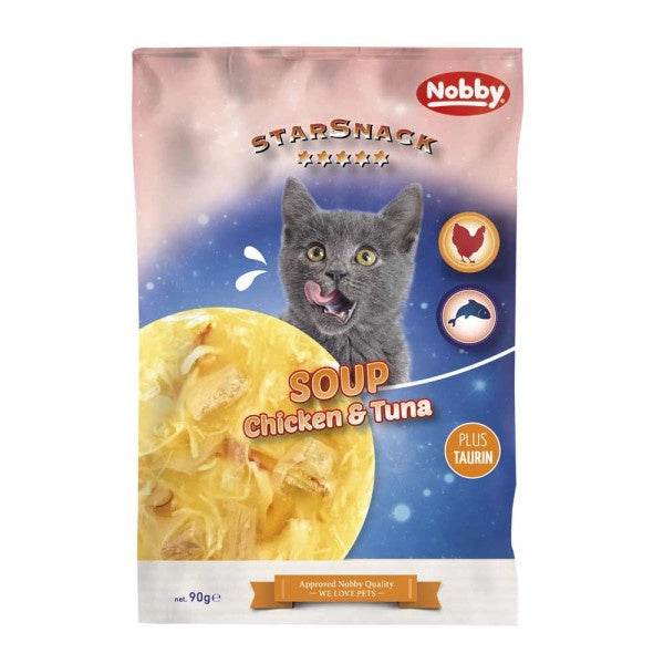 Paw & Joy Biggest Pet Supplies brand in Egypt | 50926 NOBBY Cat Chicken&Tuna SOUP 90g
