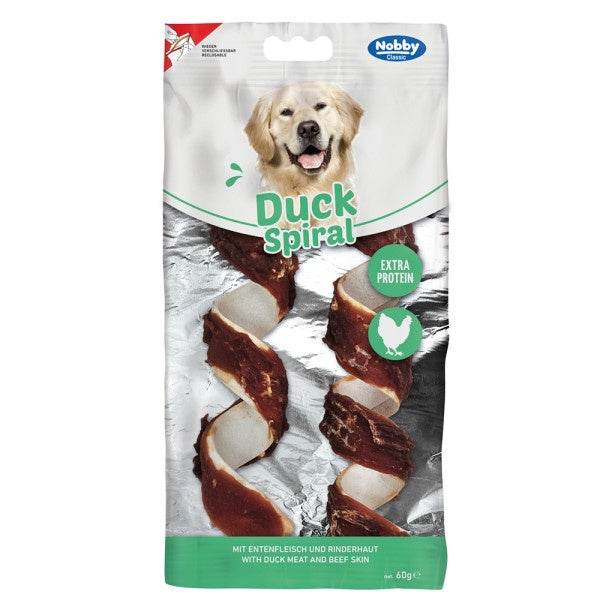 Paw & Joy Biggest Pet Supplies brand in Egypt | 50934 NOBBY StarSnack CLASSIC Barbecue Duck Spiral 60g
