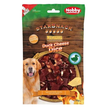 50943 NOBBY StarSnack Duck/Cheese Dice 70g - Paw & Joy