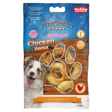 50967 StarSnack Barbecue Chicken Donut COLLAGEN 110g 5cm 5Pcs
